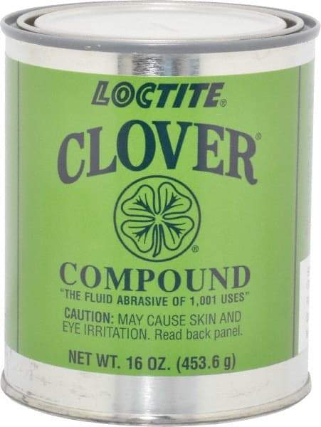 Loctite - 1 Lb Grease Compound - Compound Grade Super Fine, Grade 4A, 600 Grit, Black & Gray, Use on General Purpose - Benchmark Tooling