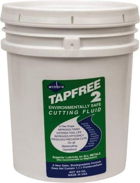 TapFree 2 - Tapfree 2, 5 Gal Pail Cutting & Tapping Fluid - Water Soluble, For Cleaning - Benchmark Tooling