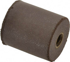 Cratex - 7/8" Max Diam x 1" Long, Cylinder, Rubberized Point - Medium Grade, Silicon Carbide, 1/4" Arbor Hole, Unmounted - Benchmark Tooling