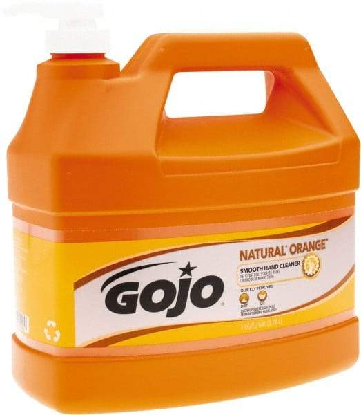 GOJO - 1 Gal Pump Bottle Liquid Hand Cleaner - General Duty, Orange Scent - Benchmark Tooling