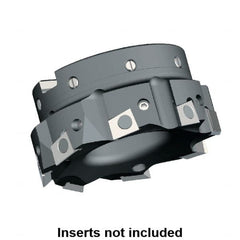 Kennametal - 4 Inserts, 100mm Cut Diam, 32mm Arbor Diam, 9.5mm Max Depth of Cut, Indexable Square-Shoulder Face Mill - 0/90° Lead Angle, 50mm High, BGHX 15L5... Insert Compatibility, Series Fix-Perfect - Benchmark Tooling