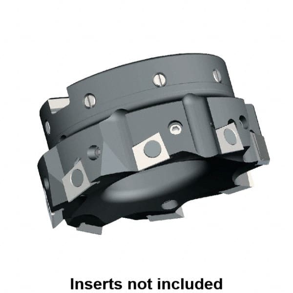 Kennametal - 5 Inserts, 125mm Cut Diam, 40mm Arbor Diam, 9.5mm Max Depth of Cut, Indexable Square-Shoulder Face Mill - 0/90° Lead Angle, 63mm High, BGHX 15L5... Insert Compatibility, Series Fix-Perfect - Benchmark Tooling