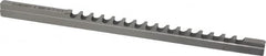 Dumont Minute Man - 5mm Keyway Width, Style B-1, Keyway Broach - High Speed Steel, Bright Finish, 1/4" Broach Body Width, 19/64" to 1-11/16" LOC, 6-3/4" OAL, 1,860 Lbs Pressure for Max LOC - Benchmark Tooling