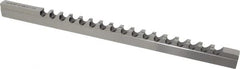 Dumont Minute Man - 12mm Keyway Width, Style D-1, Keyway Broach - High Speed Steel, Bright Finish, 9/16" Broach Body Width, 1" to 6" LOC, 13-7/8" OAL, 8,400 Lbs Pressure for Max LOC - Benchmark Tooling