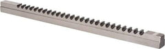 Dumont Minute Man - 20mm Keyway Width, Style F-1, Keyway Broach - High Speed Steel, Bright Finish, 1" Broach Body Width, 1" to 6" LOC, 20-1/4" OAL, 8,800 Lbs Pressure for Max LOC - Benchmark Tooling