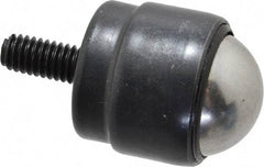 Value Collection - 1.2 Inch Diameter, Round, Carbon Steel Ball Transfer - 2.2000 Inch Overall Diameter, 2-1/4 Inch Mount Height, 75 Lb. Capacity - Benchmark Tooling