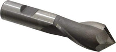 Melin Tool - 1" Diam, 2" LOC, 2 Flute, 90° Point Angle, Cobalt Drill Mill - Uncoated, 4-1/4" OAL, 3/4" Shank Diam - Benchmark Tooling
