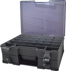 Flambeau - 15-1/2" Wide x 5" High x 11-3/4" Deep, Small Parts Storage Box - Copolymer Frame, 18 to 48 Compartments - Benchmark Tooling