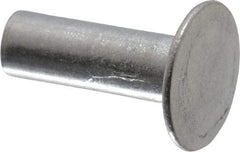 Made in USA - #8-32 Thread Barrel, Aluminum Sex Bolt & Binding Post - Uncoated, 3/8" Screw Length, 5/8" Long Barrel - Benchmark Tooling