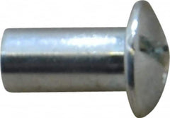 Made in USA - #10-24 Thread Barrel, Slotted/Phillips Drive, Steel Sex Bolt & Binding Post - Zinc-Plated Finish, 1/2" Long Barrel - Benchmark Tooling