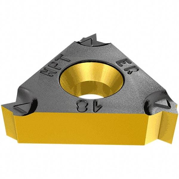 Iscar - 16IR Internal Right Hand 20 UN Laydown Threading Insert - Grade IC1007, TiAlN Coated Carbide, 9.52mm Inscribed Circle - Benchmark Tooling