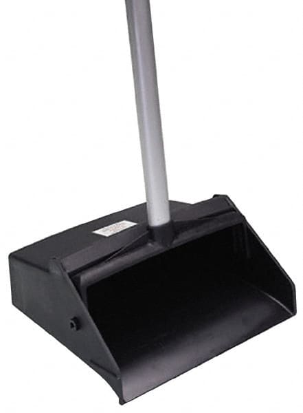 Ability One - 12" Wide Upright Dustpan - 32" Aluminum Handle - Benchmark Tooling