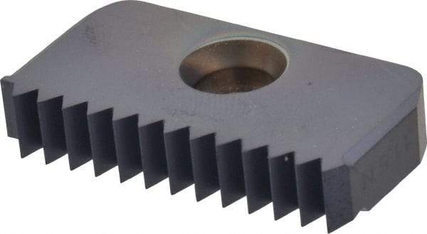 Carmex - 11.5 TPI, Internal/External Thread, NPT Standard, 30IE MT7 Grade Thread Mill Insert - Carbide, TiAlN Coating - Benchmark Tooling