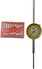Value Collection - 23 Piece, 4-48 Inch Thread, Steel, 2 Inch Dial Indicator and Point Kit - Use With AGD Indicators - Benchmark Tooling