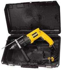 DeWALT - 1/2" Keyed Chuck Electric Hammer Drill - 0 to 46,000 BPM, 0 to 2,700 RPM, Reversible - Benchmark Tooling