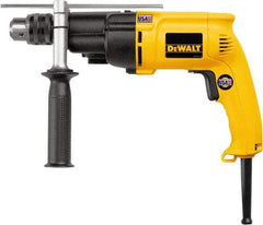 DeWALT - 120 Volt 1/2" Keyed Chuck Electric Hammer Drill - 0 to 19,000 & 0 to 46,000 BPM, 0 to 1,100 & 0 to 2,700 RPM, Reversible - Benchmark Tooling