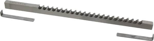 Dumont Minute Man - 3/8" Keyway Width, Style C, Keyway Broach - High Speed Steel, Bright Finish, 3/8" Broach Body Width, 25/64" to 2-1/2" LOC, 11-3/4" OAL, 4,340 Lbs Pressure for Max LOC - Benchmark Tooling