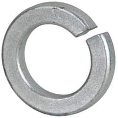 Value Collection - 1-3/8", 1.379" ID, 0.344" Thick Split Lock Washer - Grade 2 Steel, Zinc-Plated Finish, 1.379" Min ID, 1.408" Max ID, 2.219" Max OD - Benchmark Tooling