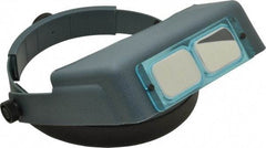 Made in USA - 2x Magnification, Optical Glass, Rectangular Magnifier - Headband Mount, 10 Inch Focal Distance - Benchmark Tooling