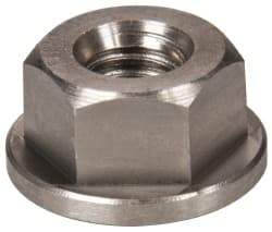 Gibraltar - 5/16-18, 3/4" Flange Diam, 3/8" High, 9/16" Across Flats, Flange Nut - Grade 303 Stainless Steel, 3/32" Flange Height - Benchmark Tooling