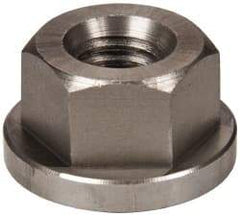 Gibraltar - 7/16-14, 1" Flange Diam, 9/16" High, 3/4" Across Flats, Flange Nut - Grade 303 Stainless Steel, 5/32" Flange Height - Benchmark Tooling