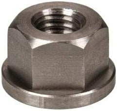 Gibraltar - 1/2-13, 1-1/8" Flange Diam, 11/16" High, 7/8" Across Flats, Flange Nut - Grade 303 Stainless Steel, 5/32" Flange Height - Benchmark Tooling