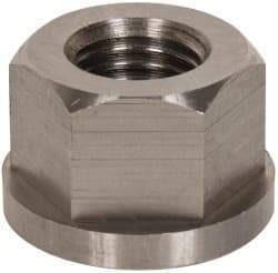 Gibraltar - 7/8-9, 1-3/4" Flange Diam, 1-1/8" High, 1-7/16" Across Flats, Flange Nut - Grade 303 Stainless Steel, 1/4" Flange Height - Benchmark Tooling