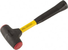 NUPLA - 16 oz Head 1-5/8" Face Diam Urethane Dead Blow Hammer - 12-1/2" OAL, Fiberglass Handle - Benchmark Tooling