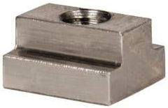 Gibraltar - 5/16-18 Blind Tapped T Slot Nut - 3/8" Slot Width, 5/8 x 7/32" Base Width x Height, 3/4 x 13/32" OAL x Height - Benchmark Tooling