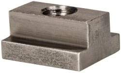 Gibraltar - 3/8-16 Blind Tapped T Slot Nut - 7/16" Slot Width, 3/4 x 7/32" Base Width x Height, 1 x 1/2" OAL x Height - Benchmark Tooling