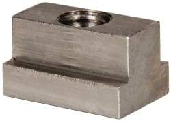 Gibraltar - 1/2-13 Blind Tapped T Slot Nut - 9/16" Slot Width, 7/8 x 11/32" Base Width x Height, 1-1/4 x 3/4" OAL x Height - Benchmark Tooling