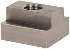 Gibraltar - 1/2-13 Blind Tapped T Slot Nut - 5/8" Slot Width, 1-1/8 x 7/16" Base Width x Height, 1-1/4 x 3/4" OAL x Height - Benchmark Tooling