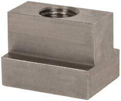 Gibraltar - 5/8-11 Blind Tapped T Slot Nut - 11/16" Slot Width, 1-1/8 x 15/32" Base Width x Height, 1-1/2 x 1-1/8" OAL x Height - Benchmark Tooling