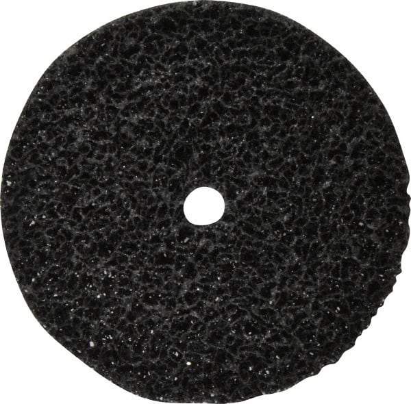 3M - 6" Very Coarse Grade Silicon Carbide Deburring Disc - 5/8" Center Hole, Arbor Connection, Black, 4,000 Max RPM - Benchmark Tooling