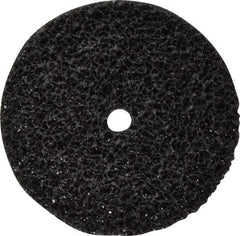 3M - 6" Very Coarse Grade Silicon Carbide Deburring Disc - 5/8" Center Hole, Arbor Connection, Black, 4,000 Max RPM - Benchmark Tooling