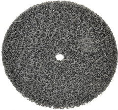 3M - 8" Very Coarse Grade Silicon Carbide Deburring Disc - 5/8" Center Hole, Arbor Connection, Black, 3,000 Max RPM - Benchmark Tooling