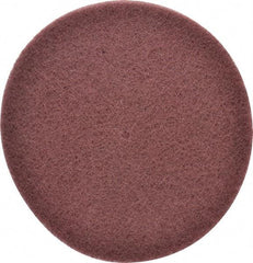 3M - 8" Very Fine Grade Aluminum Oxide Deburring Disc - 1/4" Center Hole, Arbor Connection, Maroon, 3,000 Max RPM - Benchmark Tooling