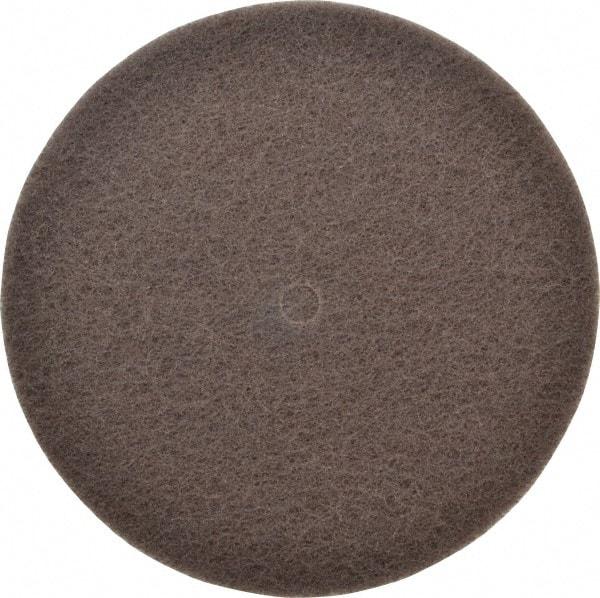 3M - 8" Very Fine Grade Silicon Carbide Deburring Disc - 1/2" Center Hole, Arbor Connection, Brown, 3,000 Max RPM - Benchmark Tooling