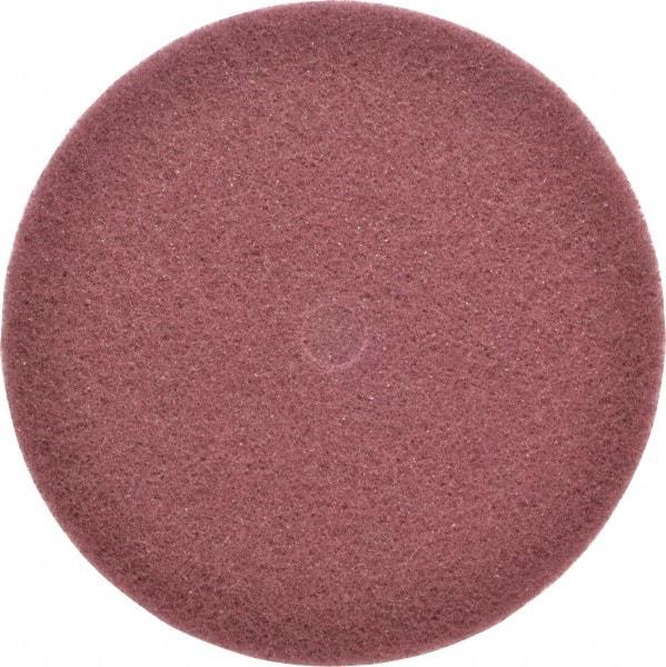 3M - 8" Very Fine Grade Aluminum Oxide Deburring Disc - 3/4" Center Hole, Arbor Connection, Maroon, 3,000 Max RPM - Benchmark Tooling