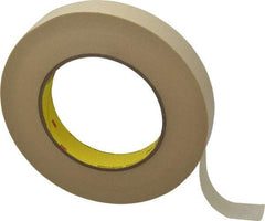 3M - 3/4" Wide x 60 Yd Long Tan Paper Masking Tape - Series 232, 6.3 mil Thick, 27 In/Lb Tensile Strength - Benchmark Tooling