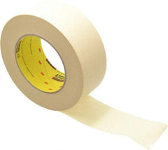 3M - 2" Wide x 60 Yd Long Tan Paper Masking Tape - Series 232, 6.3 mil Thick, 27 In/Lb Tensile Strength - Benchmark Tooling