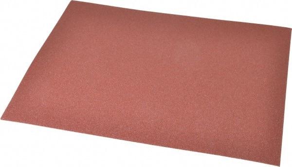 Made in USA - 80 Grit, Aluminum Oxide Adhesive Backed Sanding Sheets - Cloth, 9" x 11", Medium Grade, J Weighted Backing - Benchmark Tooling