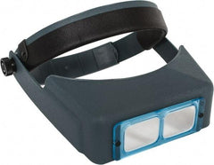 Made in USA - 1.5x Magnification, Optical Glass, Rectangular Magnifier - Headband Mount, 20 Inch Focal Distance - Benchmark Tooling