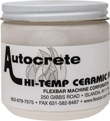 Flexbar - 1 Lb Jar White Ceramic Filler/Repair Caulk - 3000°F Max Operating Temp, 24 hr Full Cure Time - Benchmark Tooling