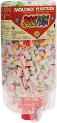 Moldex - One Touch Disposable Non-Refillable Earplug Dispenser with 33 dB Earplugs - Assorted Color Earplugs, 500 Pairs, Includes Mounting Bracket, Template & Hardware - Benchmark Tooling