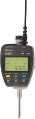 Mitutoyo - 0 to 1" Range, 0.00005, 0.0001, 0.0005 & 0.001" Graduation, Electronic Drop Indicator - Accurate to 0.00012", English & Metric System, LCD Display - Benchmark Tooling