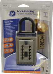 Supra - Push Button Combination, Portable Key Safe - Brass Finish - Benchmark Tooling