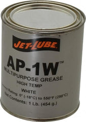 Jet-Lube - 1 Lb Can High Temperature Grease - White, High Temperature, 550°F Max Temp, NLGIG 2, - Benchmark Tooling