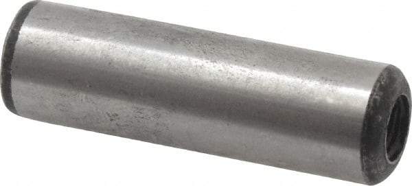 Value Collection - 3/8" Diam x 1-1/4" Pin Length Grade 8 Alloy Steel Pull Out Dowel Pin - 1 Rounded & 1 Threaded End - Benchmark Tooling