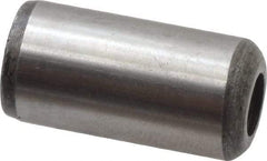 Value Collection - 1/2" Diam x 1" Pin Length Grade 8 Alloy Steel Pull Out Dowel Pin - 1 Rounded & 1 Threaded End - Benchmark Tooling